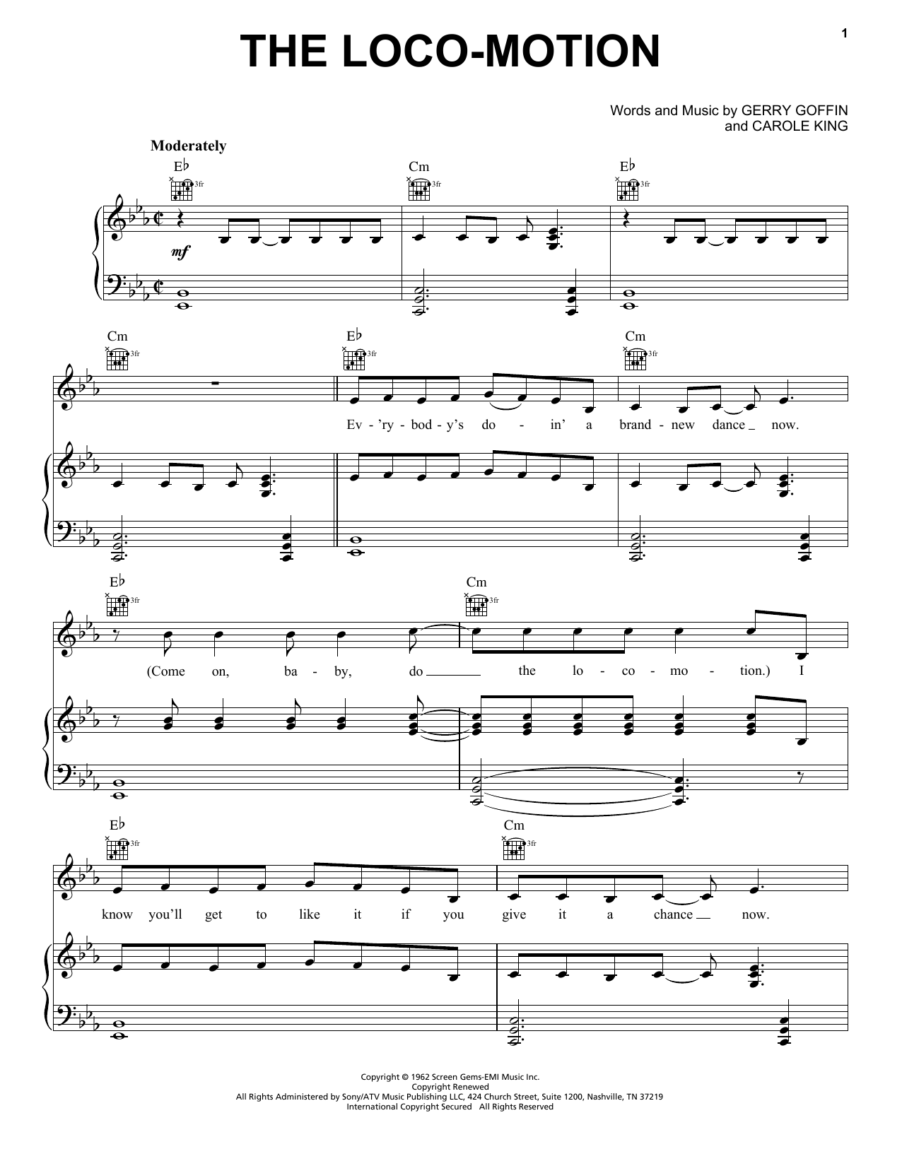 Little Eva The Loco-Motion Sheet Music Notes & Chords for Violin - Download or Print PDF