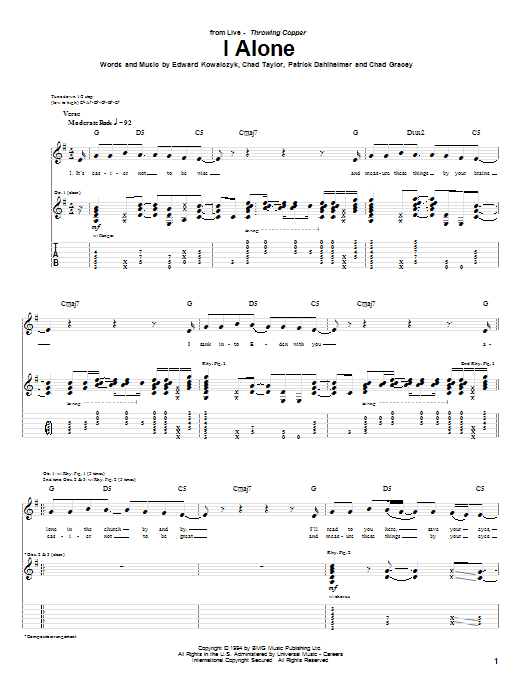 Live I Alone Sheet Music Notes & Chords for Drums Transcription - Download or Print PDF