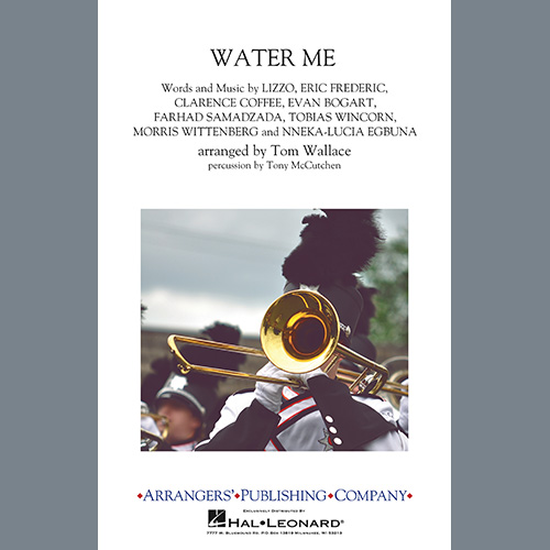 Lizzo, Water Me (arr. Tom Wallace) - Alto Sax 1, Marching Band