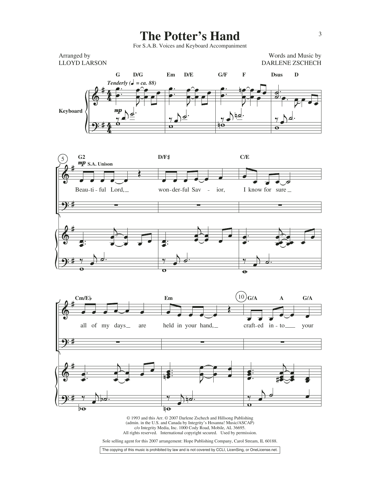 Lloyd Larson The Potter's Hand Sheet Music Notes & Chords for Choral - Download or Print PDF Lloyd Larson The Potter's Hand Sheet Music Notes & Chords for Choral - Download or Print PDF