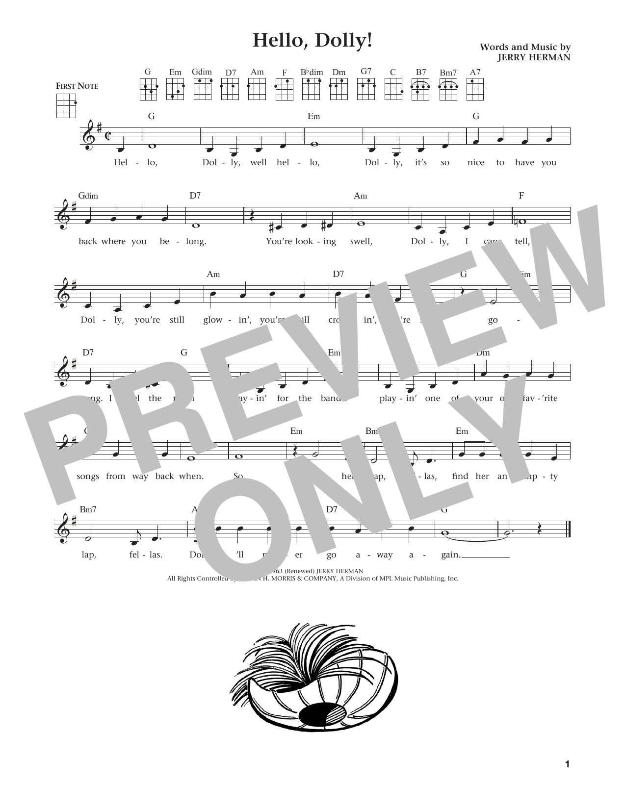 Louis Armstrong Hello, Dolly! (from The Daily Ukulele) (arr. Liz and Jim Beloff) Sheet Music Notes & Chords for Ukulele - Download or Print PDF