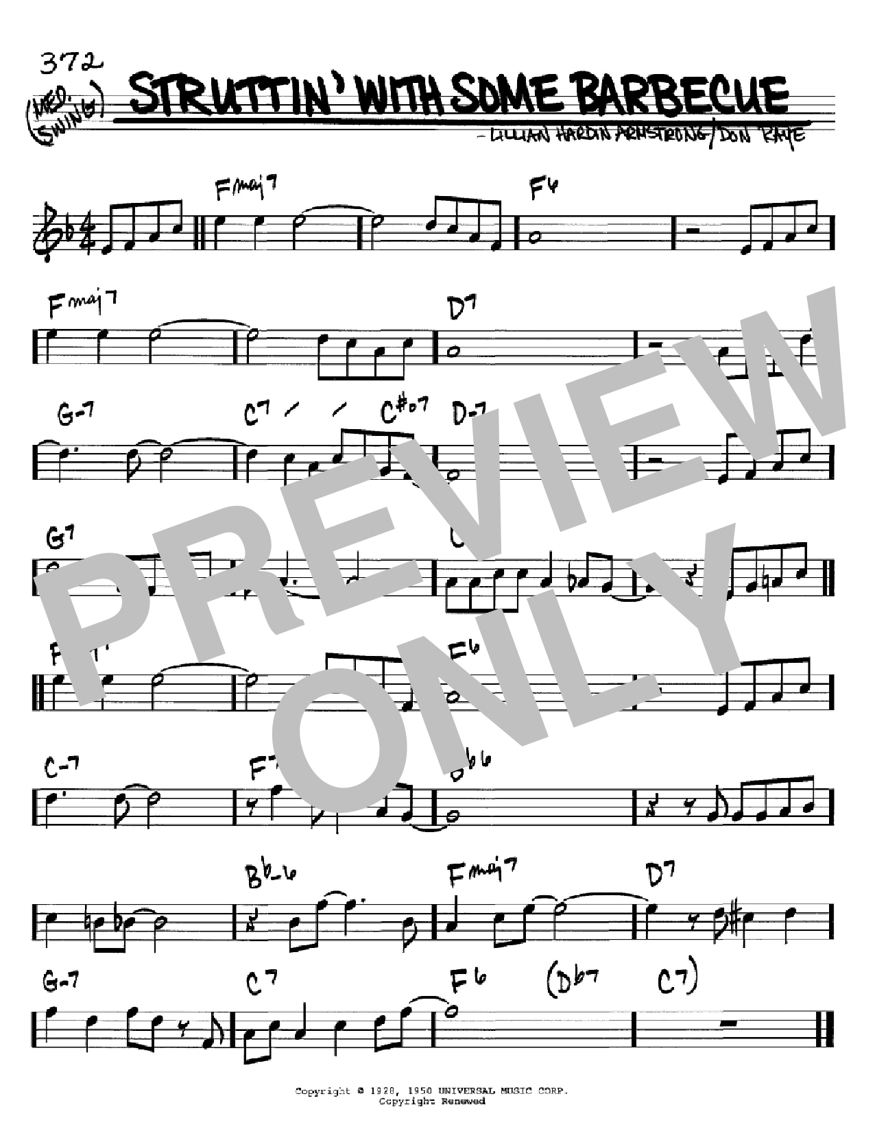 Louis Armstrong Struttin' With Some Barbecue Sheet Music Notes & Chords for Banjo - Download or Print PDF
