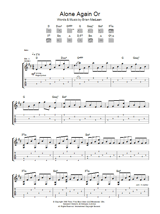 Love Alone Again Or Sheet Music Notes & Chords for Piano, Vocal & Guitar (Right-Hand Melody) - Download or Print PDF