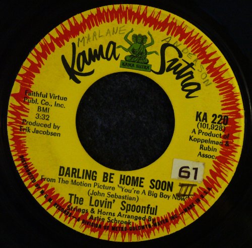 Lovin' Spoonful, Darling, Be Home Soon, Melody Line, Lyrics & Chords
