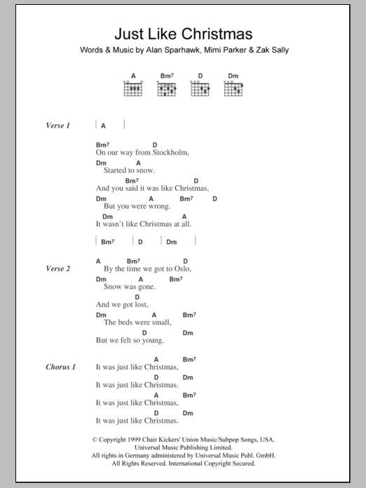 Low Just Like Christmas Sheet Music Notes & Chords for Keyboard - Download or Print PDF