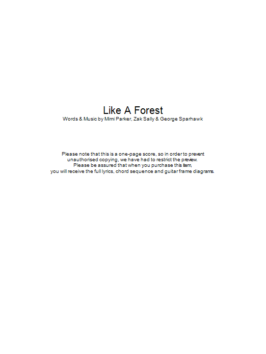Low Like A Forest Sheet Music Notes & Chords for Lyrics & Chords - Download or Print PDF Low Like A Forest Sheet Music Notes & Chords for Lyrics & Chords - Download or Print PDF