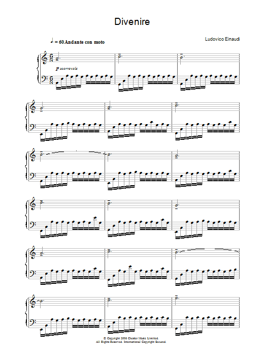 Ludovico Einaudi Divenire Sheet Music Notes & Chords for Educational Piano - Download or Print PDF