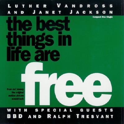 Luther Vandross & Janet Jackson, The Best Things In Life Are Free, Piano, Vocal & Guitar (Right-Hand Melody)