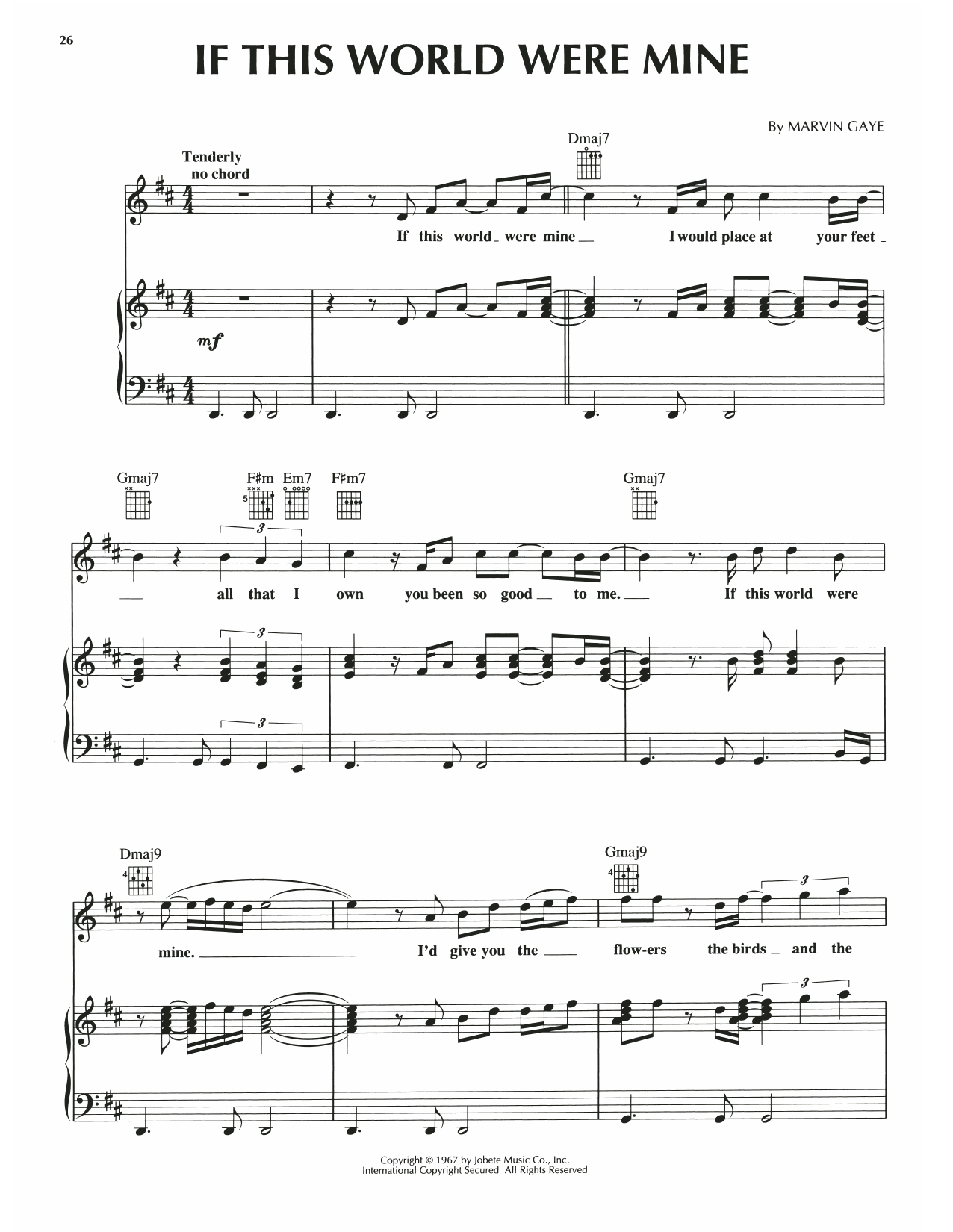 Luther Vandross and Cheryl Lynn If This World Were Mine Sheet Music Notes & Chords for Piano, Vocal & Guitar Chords (Right-Hand Melody) - Download or Print PDF