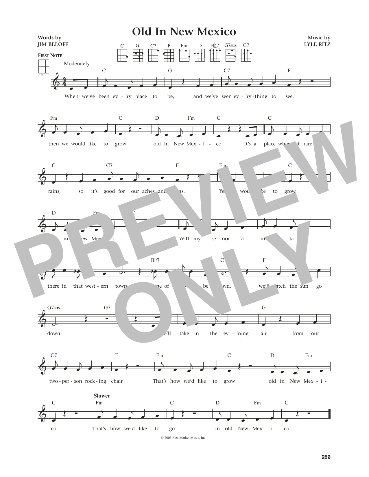 Lyle Ritz Old In New Mexico (from The Daily Ukulele) (arr. Jim Beloff) Sheet Music Notes & Chords for Ukulele - Download or Print PDF