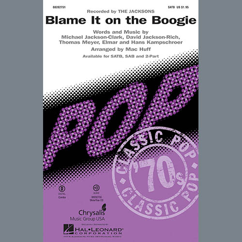 Mac Huff, Blame It On The Boogie, 2-Part Choir