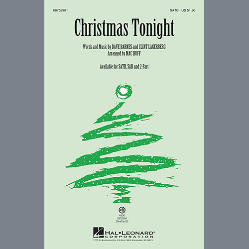 Mac Huff, Christmas Tonight, 2-Part Choir
