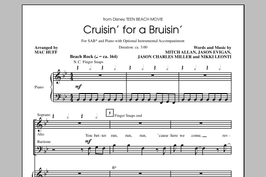 Mac Huff Cruisin' For A Bruisin' Sheet Music Notes & Chords for 2-Part Choir - Download or Print PDF