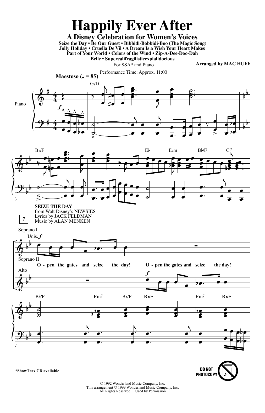 Mac Huff Happily Ever After - A Disney Celebration for Women's Voices (Medley) Sheet Music Notes & Chords for SSA Choir - Download or Print PDF