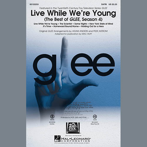 Mac Huff, Live While We're Young (The Best of Glee Season 4), 2-Part Choir