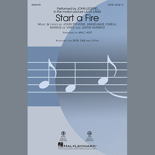 Mac Huff, Start A Fire, 2-Part Choir