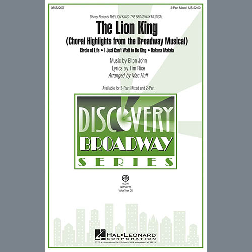 Mac Huff, The Lion King (Broadway Musical Highlights), 3-Part Mixed