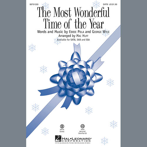 Mac Huff, The Most Wonderful Time Of The Year, SATB