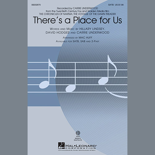 Mac Huff, There's A Place For Us, 2-Part Choir