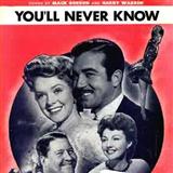 Download Mack Gordon You'll Never Know sheet music and printable PDF music notes