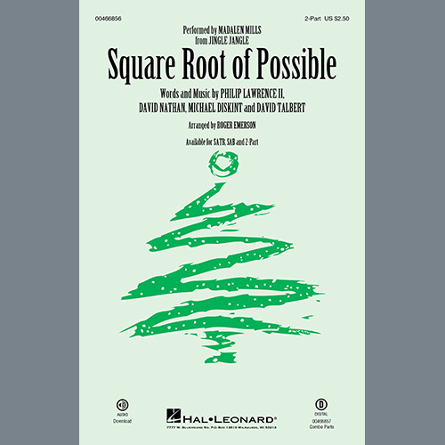 Madalen Mills, Square Root Of Possible (from Jingle Jangle) (arr. Roger Emerson), SAB Choir