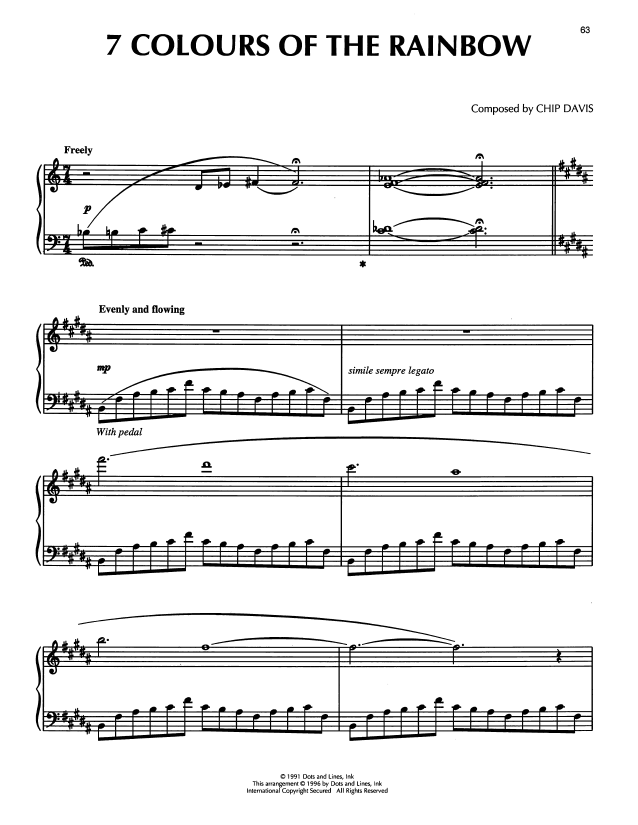 Mannheim Steamroller 7 Colours Of The Rainbow Sheet Music Notes & Chords for Piano Solo - Download or Print PDF