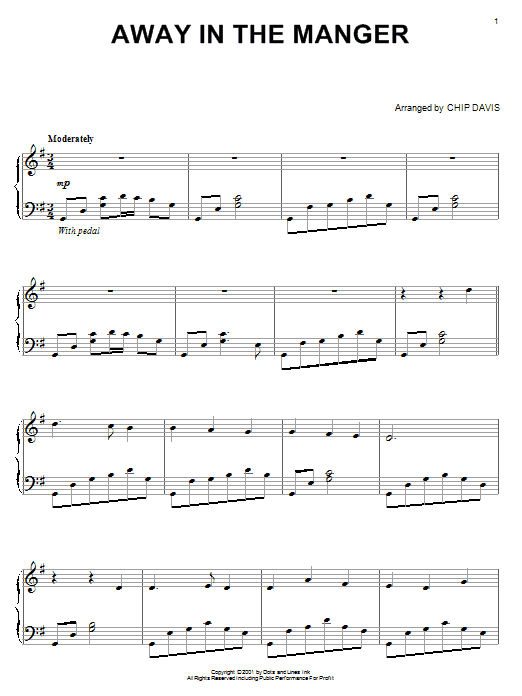 Mannheim Steamroller Away In A Manger Sheet Music Notes & Chords for Piano - Download or Print PDF