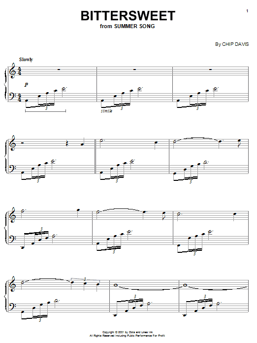 Mannheim Steamroller Bittersweet Sheet Music Notes & Chords for Piano - Download or Print PDF