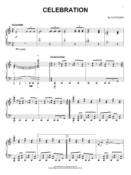 Mannheim Steamroller Celebration Sheet Music Notes & Chords for Piano - Download or Print PDF