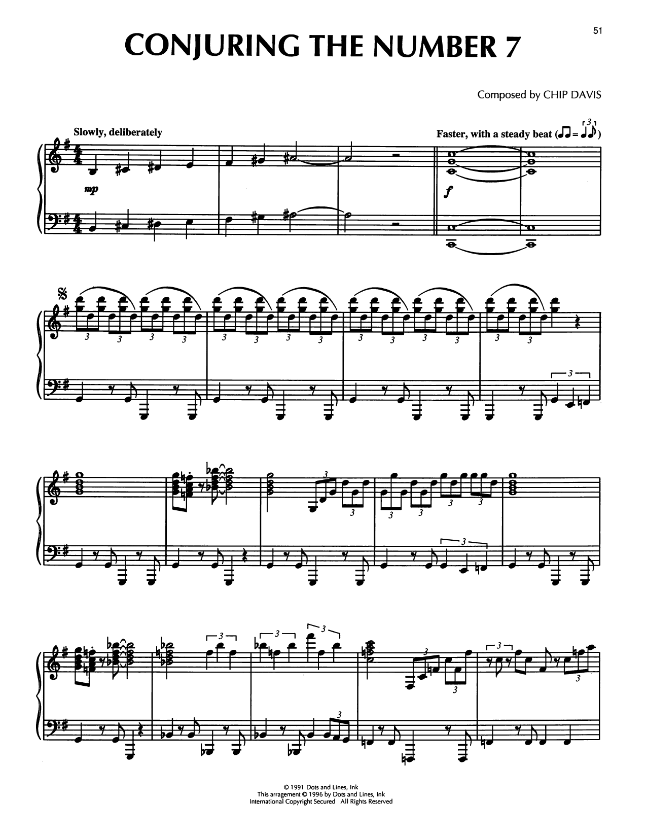 Mannheim Steamroller Conjuring The Number 7 Sheet Music Notes & Chords for Piano Solo - Download or Print PDF