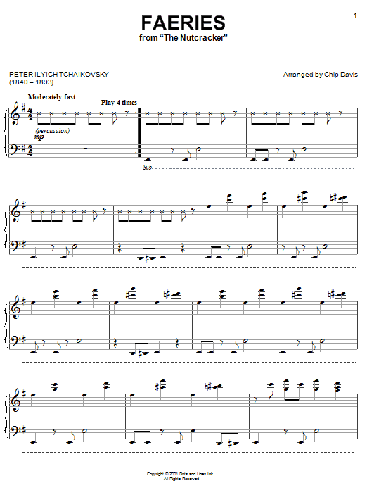 Mannheim Steamroller Faeries (Dance Of The Sugar Plum Fairies) Sheet Music Notes & Chords for Piano - Download or Print PDF