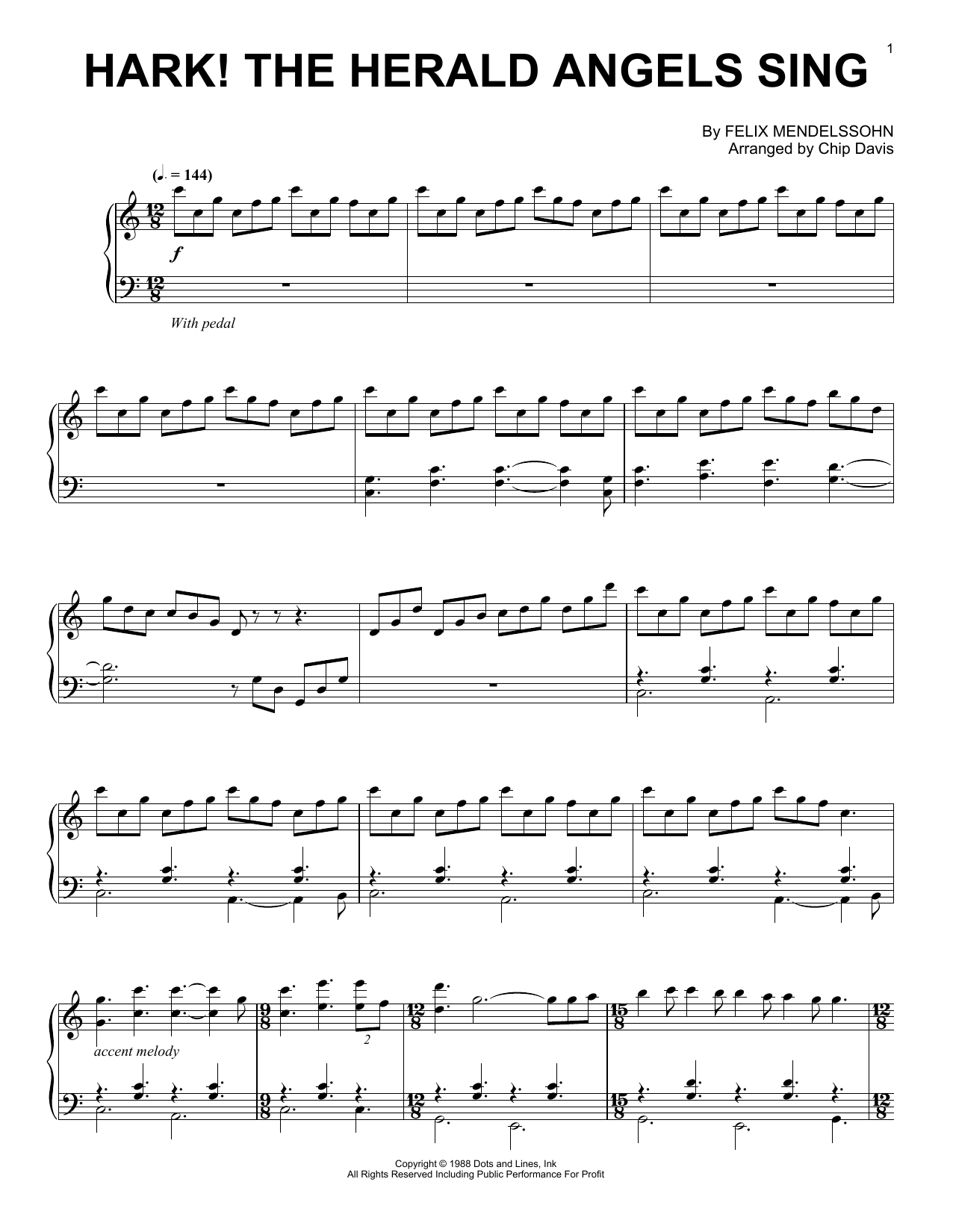 Mannheim Steamroller Hark! The Herald Angels Sing Sheet Music Notes & Chords for Piano Solo - Download or Print PDF