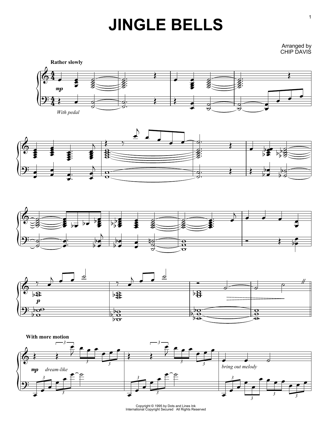 Mannheim Steamroller Jingle Bells Sheet Music Notes & Chords for Piano Solo - Download or Print PDF