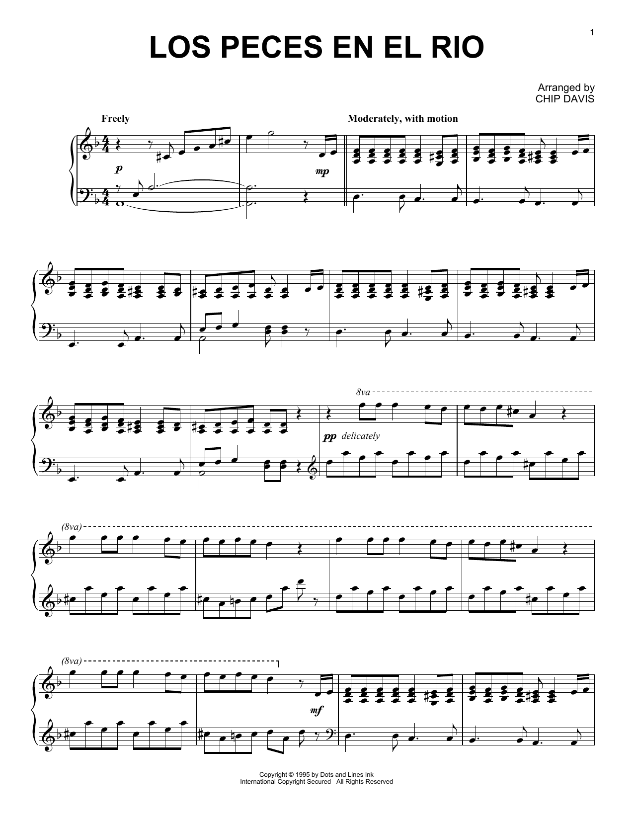 Mannheim Steamroller Los Peces En El Rio Sheet Music Notes & Chords for Piano Solo - Download or Print PDF