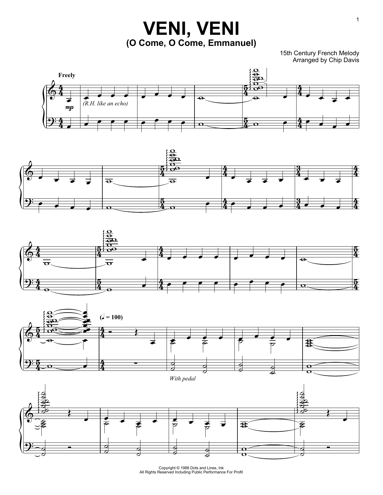 Mannheim Steamroller O Come, O Come, Emmanuel Sheet Music Notes & Chords for Piano Solo - Download or Print PDF