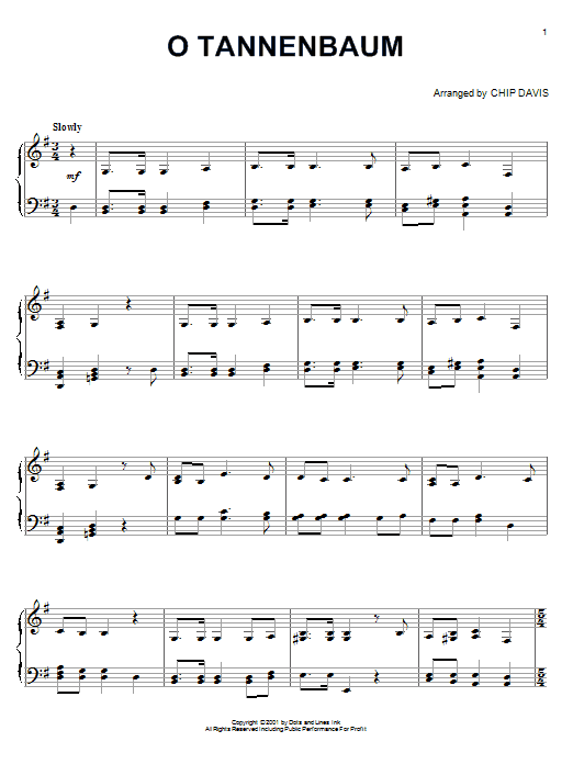Mannheim Steamroller O Tannenbaum Sheet Music Notes & Chords for Piano - Download or Print PDF