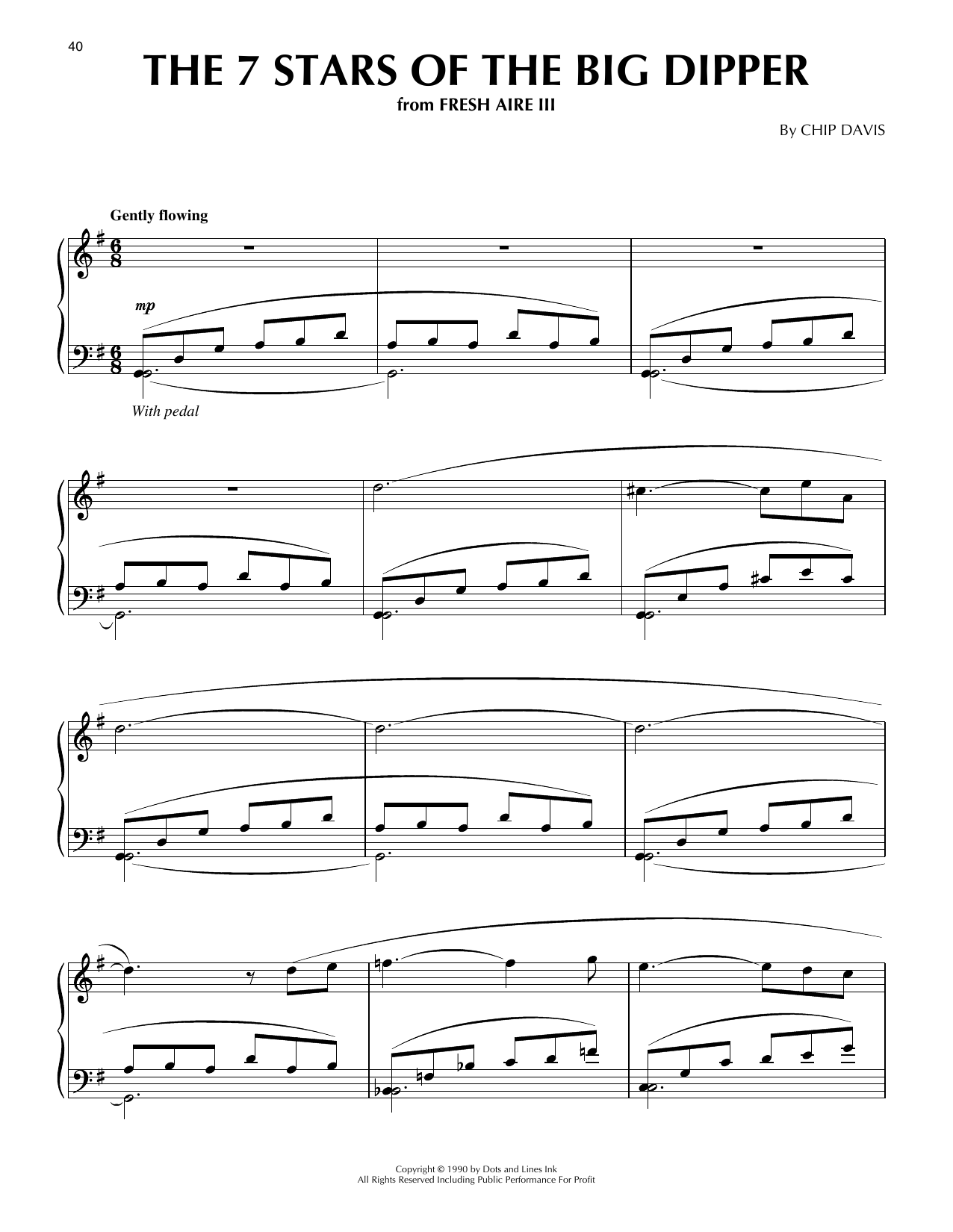 Mannheim Steamroller The 7 Stars Of The Big Dipper Sheet Music Notes & Chords for Piano Solo - Download or Print PDF