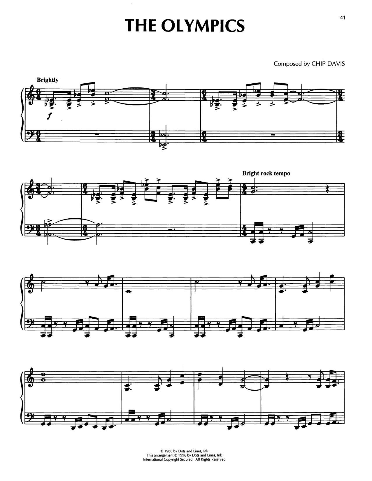 Mannheim Steamroller The Olympics Sheet Music Notes & Chords for Piano Solo - Download or Print PDF