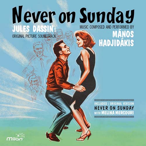 Manos Hadjidakis, Never On Sunday, Piano, Vocal & Guitar (Right-Hand Melody)