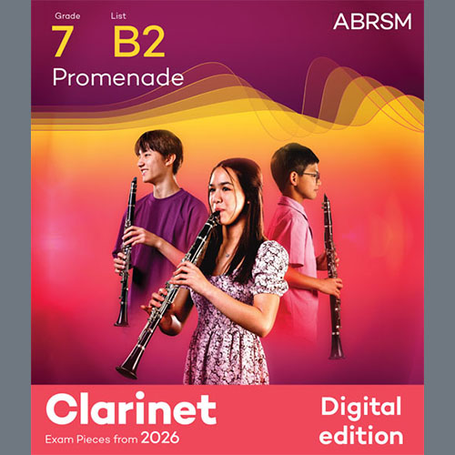 Marc Delmas Marc Delmas, Promenade (Grade 7, list B2, from the ABRSM Clarinet Syllabus from 2026), Clarinet Solo