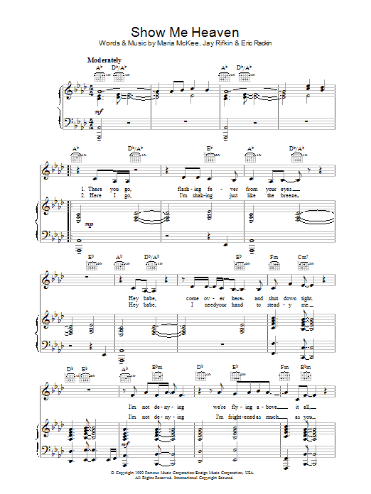 Maria McKee Show Me Heaven Sheet Music Notes & Chords for Clarinet - Download or Print PDF