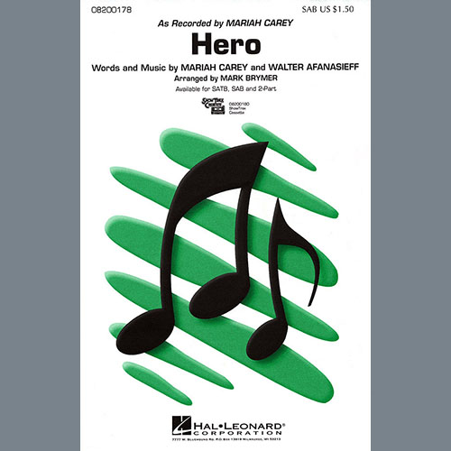 Mariah Carey, Hero (arr. Mark Brymer), SAB Choir