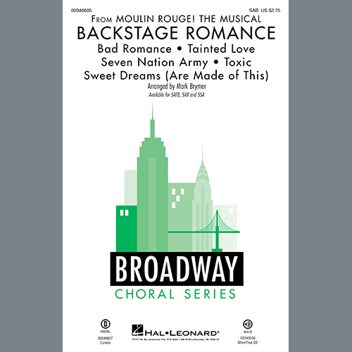 Mark Brymer, Backstage Romance (from Moulin Rouge! The Musical), SAB Choir