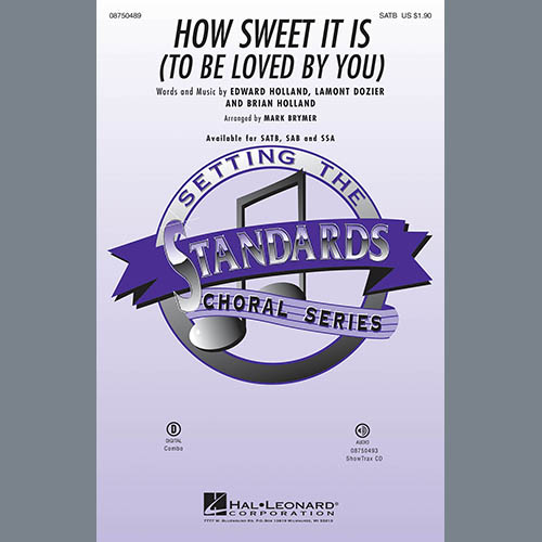 Mark Brymer, How Sweet It Is (To Be Loved By You), SATB