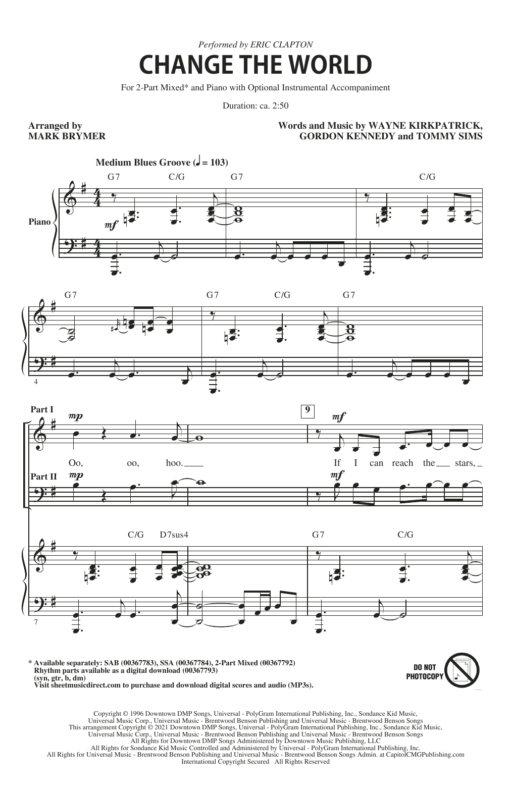 Mark Brymer Songs Of Hope (Choral Collection) Sheet Music Notes & Chords for 2-Part Choir - Download or Print PDF