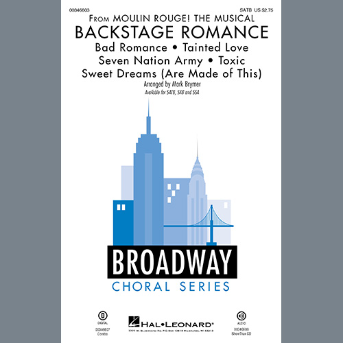 Mark Brymer, Backstage Romance (from Moulin Rouge! The Musical), SATB Choir
