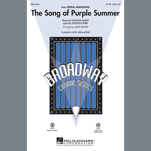 Mark Brymer, The Song Of Purple Summer, SAB