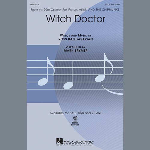 Mark Brymer, Witch Doctor (from Alvin And The Chipmunks), SATB