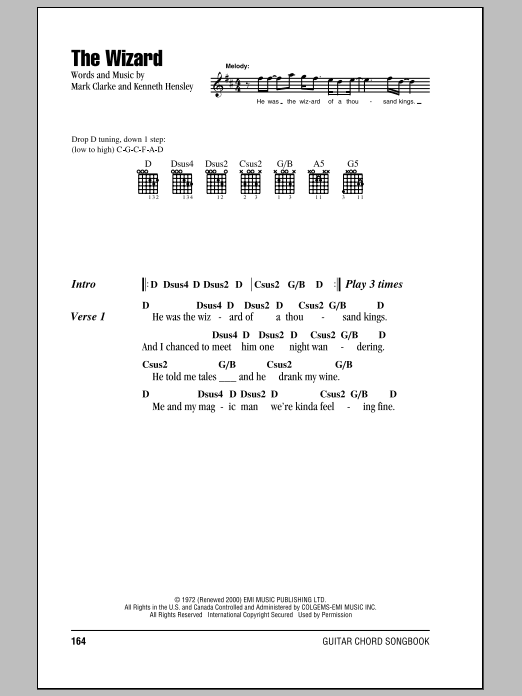 Mark Clarke The Wizard Sheet Music Notes & Chords for Ukulele - Download or Print PDF