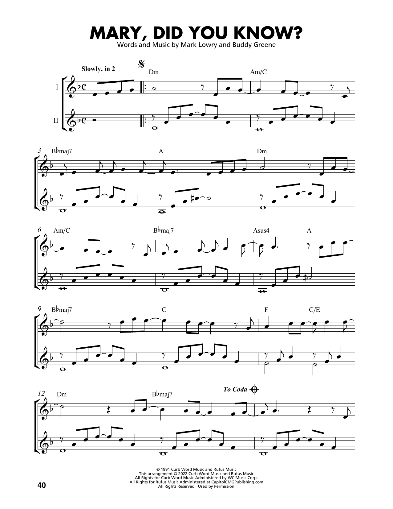 Mark Lowry Mary, Did You Know? (arr. Mark Phillips) Sheet Music Notes & Chords for Easy Guitar Tab - Download or Print PDF